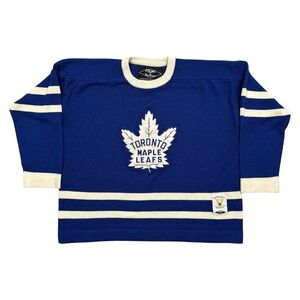 Reebok Vintage Hockey Roger Edwards Toronto Maple Leafs Jersey Sweater Mens 2XL